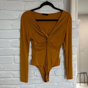 GOLDEN YELLOW COLOR BODYSUIT